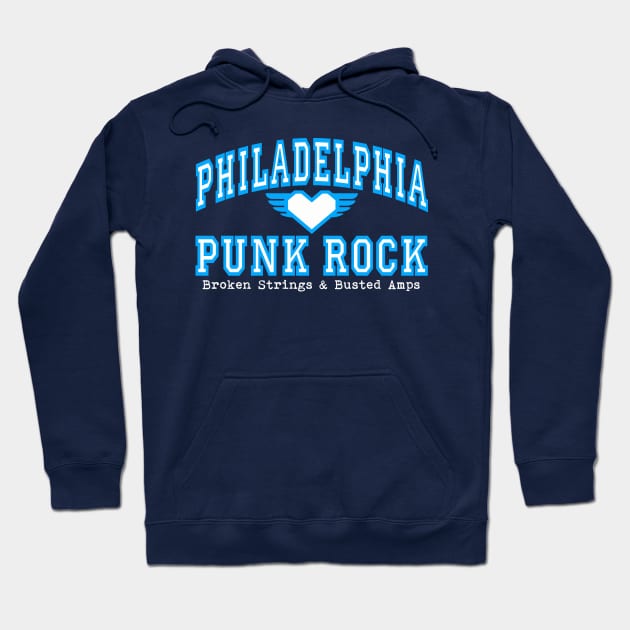 Philly Punk (blue) Hoodie by BradyRain